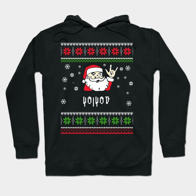 voivod santa metal Hoodie by mantaplaaa